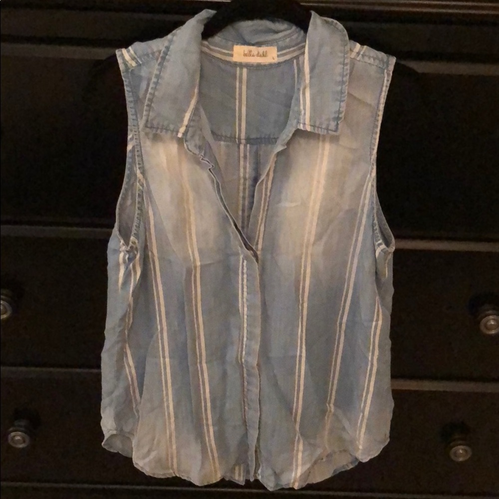 Bella Dahl Denim sleeveless top
